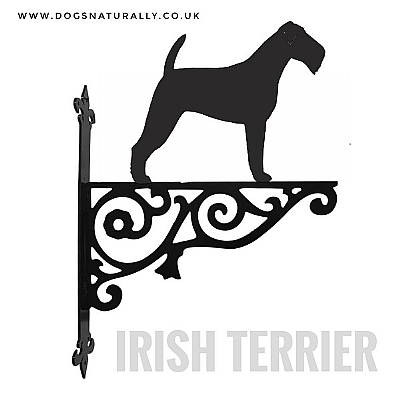 Irish Terrier Ornate Wall Bracket